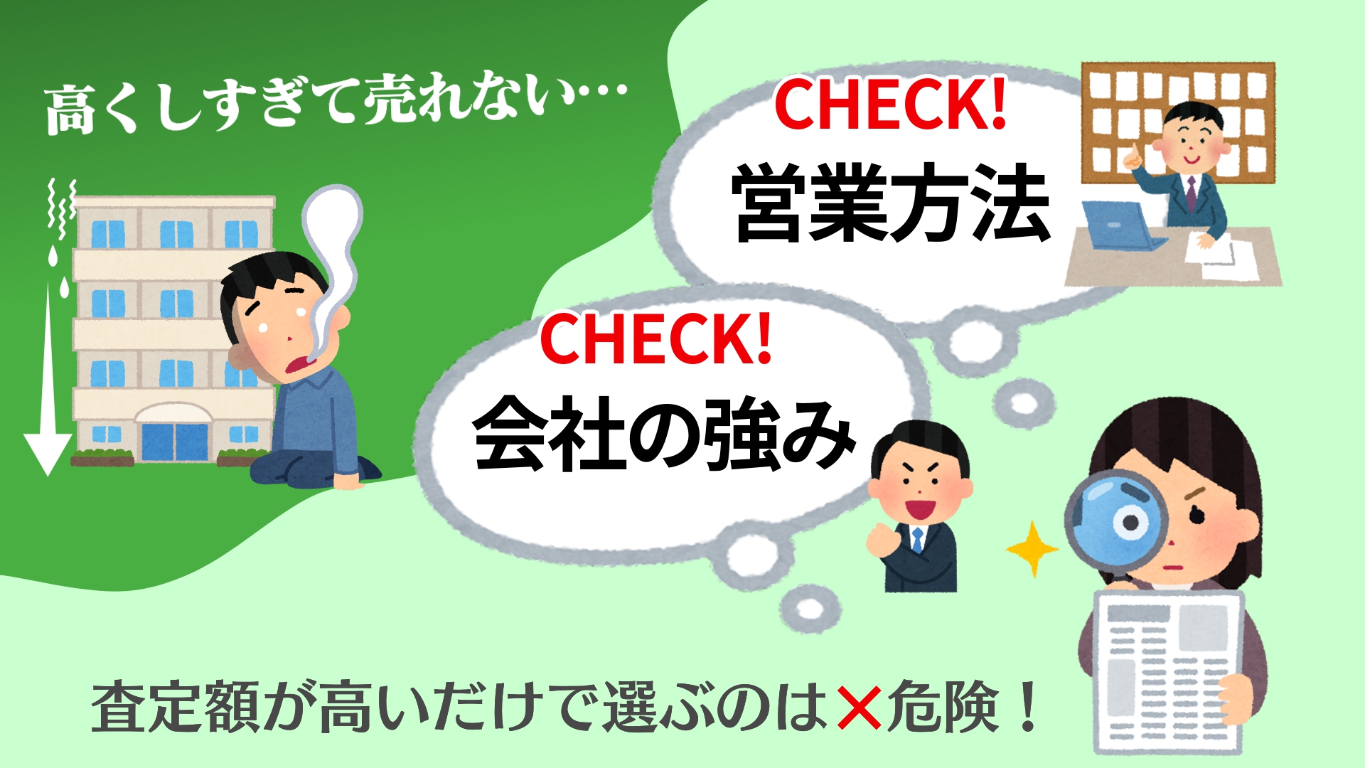 売却査定が高額の不動産会社は優秀？騙される前に横浜市の不動産会社やまゆりエステートがコラムで解説